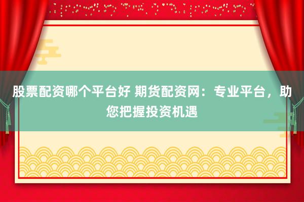 股票配资哪个平台好 期货配资网：专业平台，助您把握投资机遇
