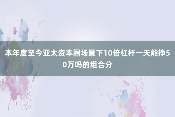 本年度至今亚太资本圈场景下10倍杠杆一天能挣50万吗的组合分