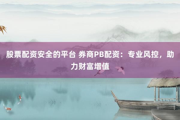 股票配资安全的平台 券商PB配资：专业风控，助力财富增值