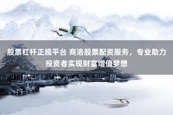 股票杠杆正规平台 商洛股票配资服务，专业助力投资者实现财富增值梦想