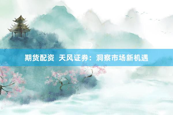期货配资  天风证券：洞察市场新机遇