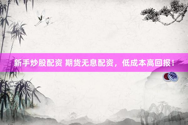 新手炒股配资 期货无息配资，低成本高回报！